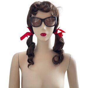 New Vintage Gilligan’s Island Brunette Brown Curly Wig Pony Express Creations